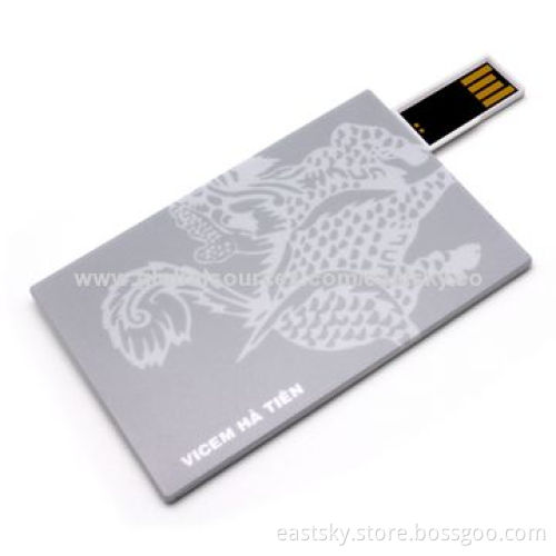 Credit card-shaped USB drive, more than 10 years data retention/customized color accepted
